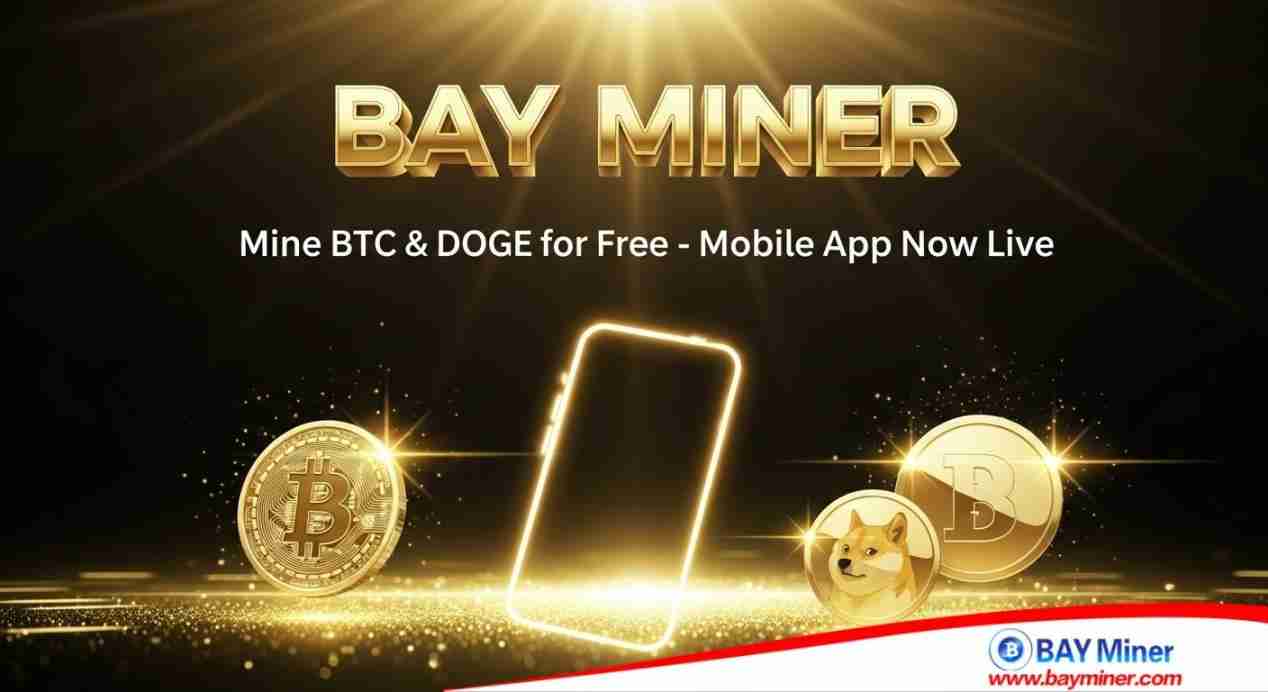 Bay Miner推出新的移动应用程序,使用户可以免费开采比特币(BTC),Dogecoin(Doge)和Litecoin(LTC)